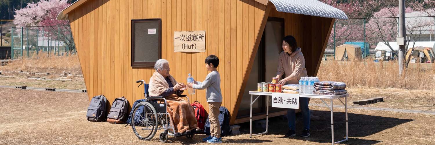 1.5次避難所とHutの親和性
